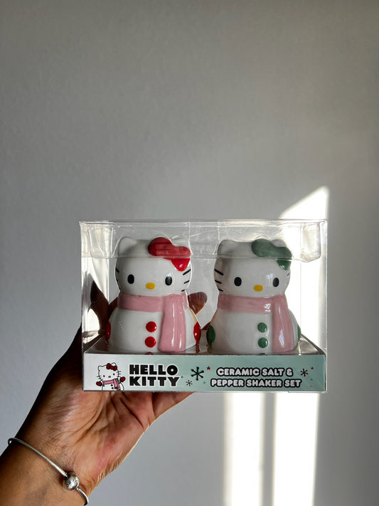 Pimentero y Salero Hello Kitty Snowman