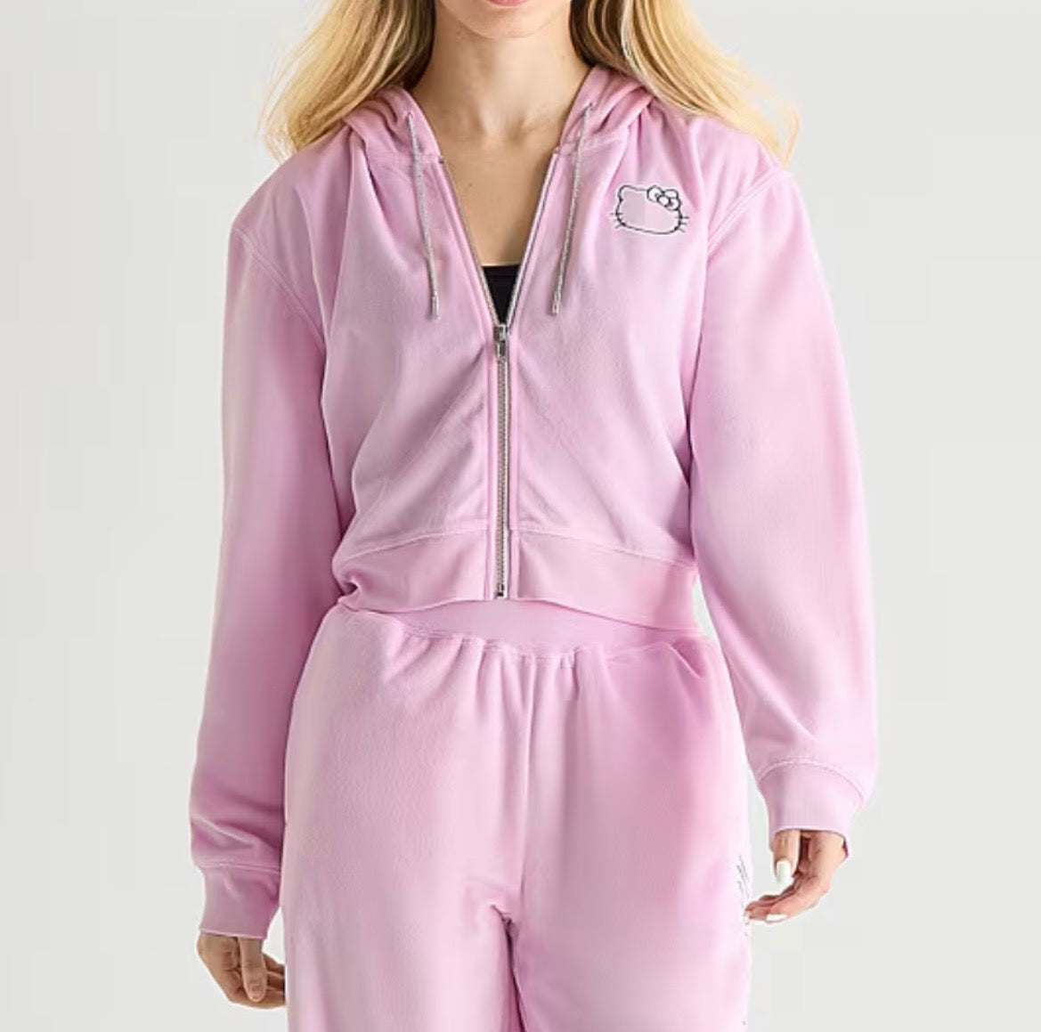 Sudadera Carita Hello kitty Rosa ***Preorden***