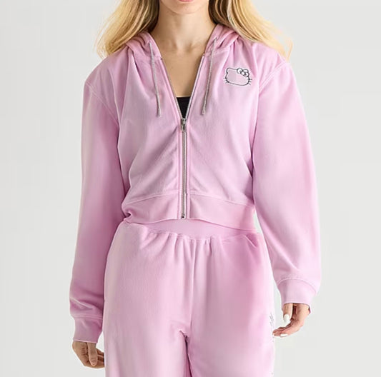 Sudadera Carita Hello kitty Rosa ***Preorden***