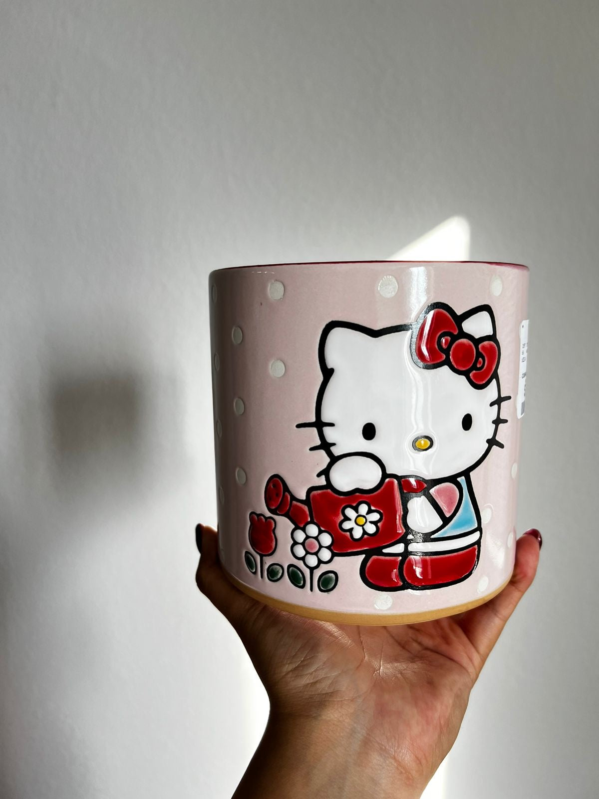 Maceta Hello Kitty Flores