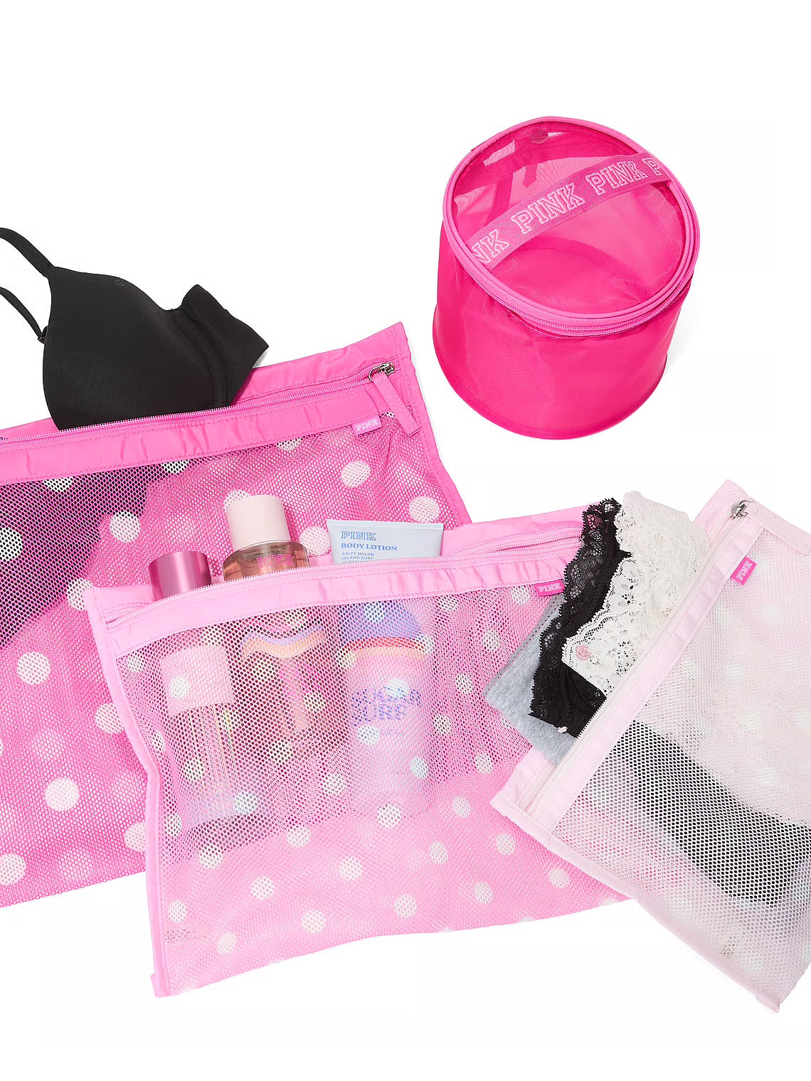 Set De 4 Bolsas De Viaje PINK ***Preorden***