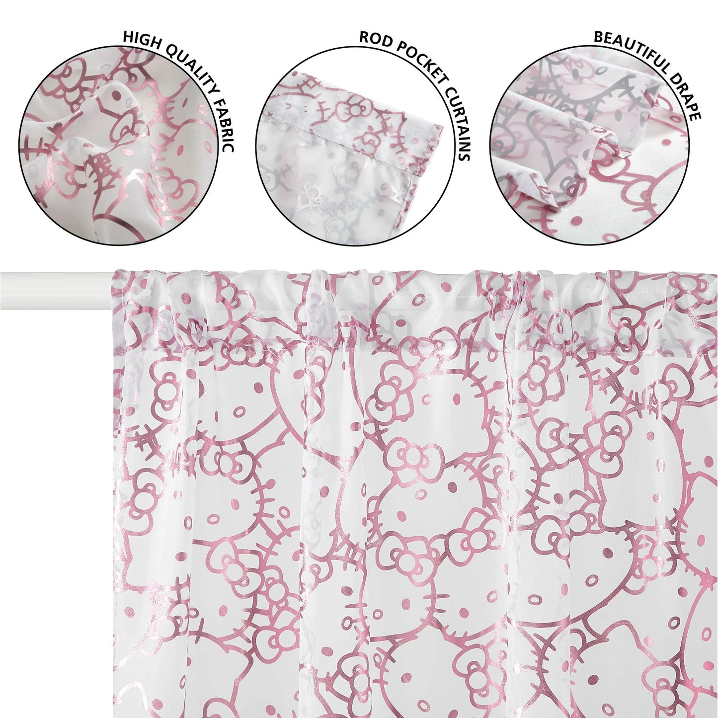 Cortina Hello Kitty Transparente ***Preoeden***