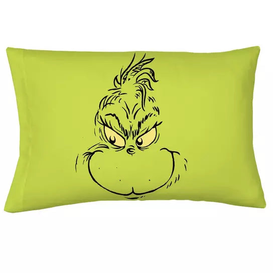 Funda De Almohadas Tipo Satin El Grinch ***Preorden***
