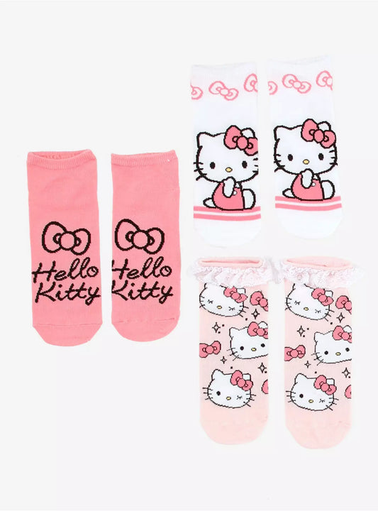 Set de 3 Calcetas Hello Kitty ***Preorden***