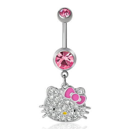 Arete Para El Ombligo Hello Kitty ***Preorden***