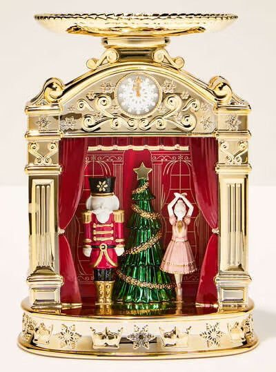 Nutcracker Lightbox Pedestal 3 Wick Candel Bath & Body Works  ***Preorden