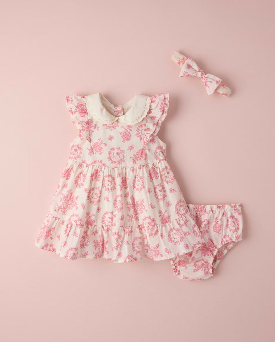 Set de Vestido Para Bebé Hello Kitty Gymboree ***Preroden***