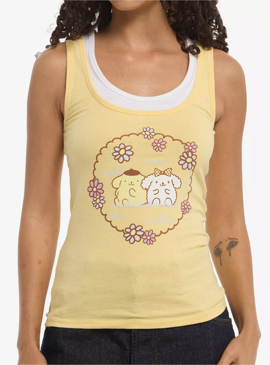 Pompompurin Layered Tank Top ***Preorden***