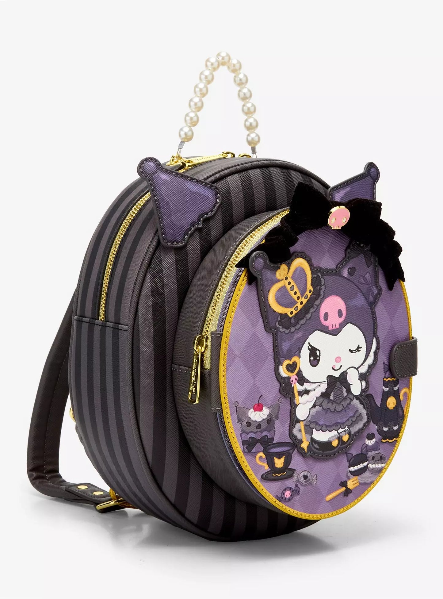 Mini Mochila Royal Tea Loungefly 20 Aniversario De Kuromi ***Preorden Finales de Octubre ***