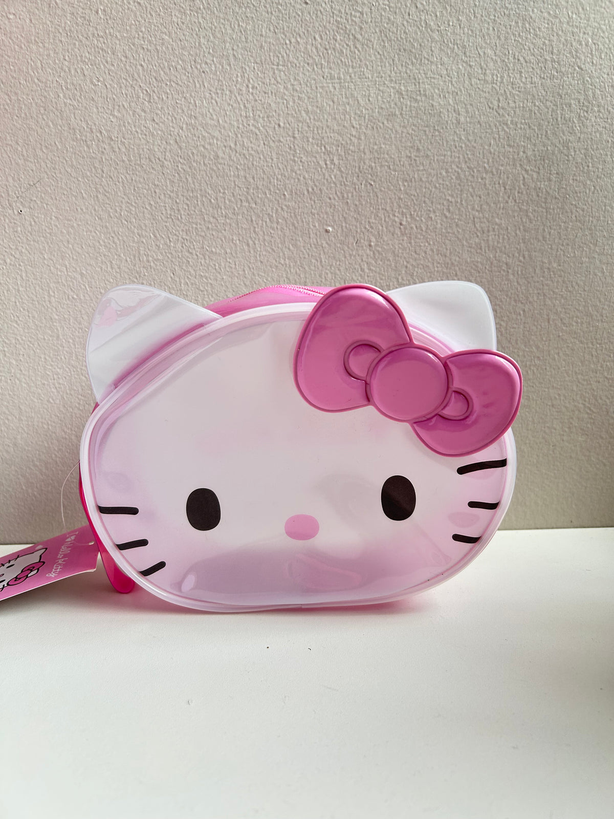 Pouch Transparente Hello Kitty Pink