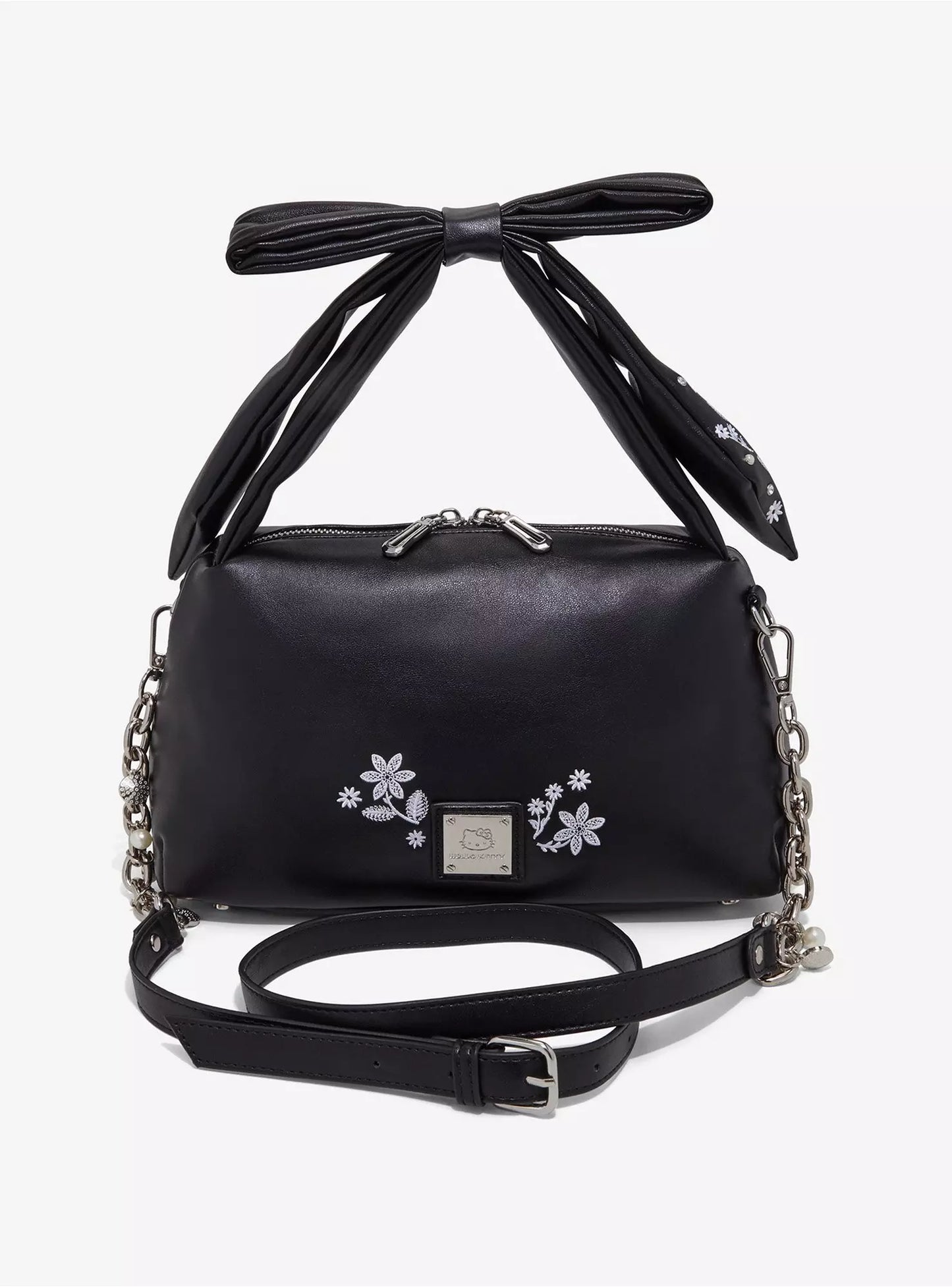 Crossbody Bag Hello Kitty Houndstooth Floral ***Preorden***