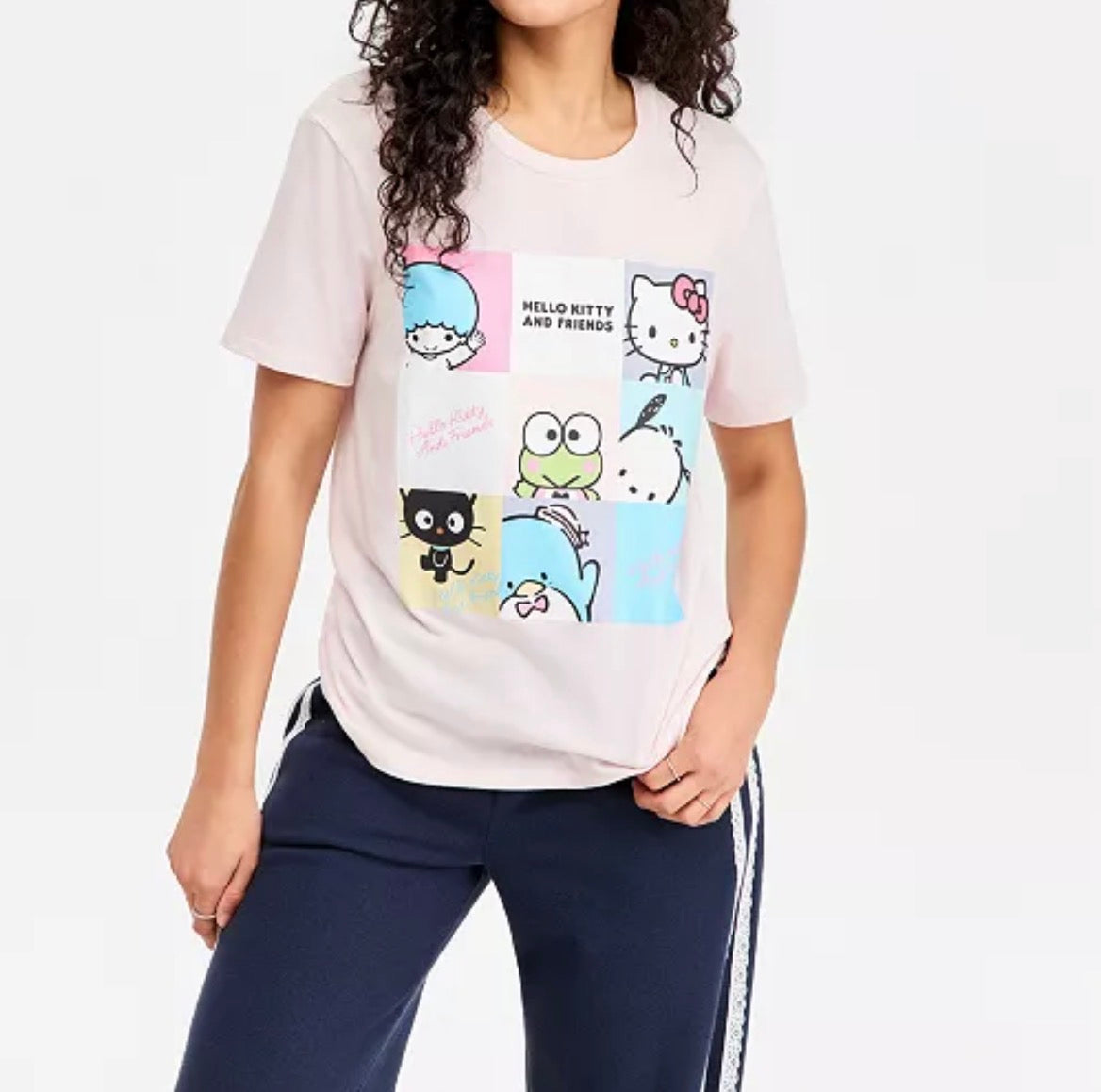 Playera Hello Kitty & Friends Cuadros ***Preorden***
