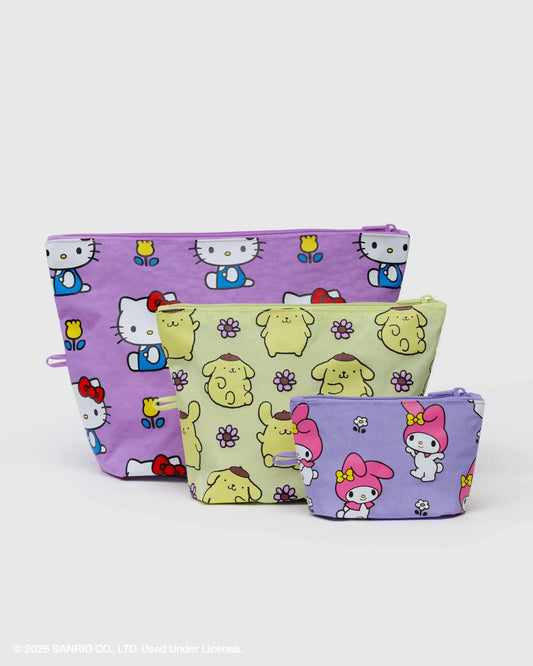 Go Pouch Set Hello Kitty And Friends Florals Baggu ***Preoden***