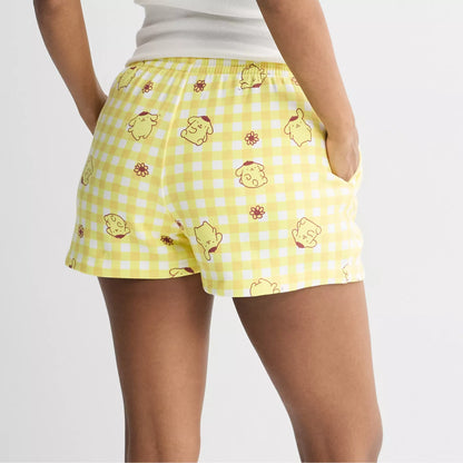 Short Pompompurin Cuadros Amarillo ***Preorden***