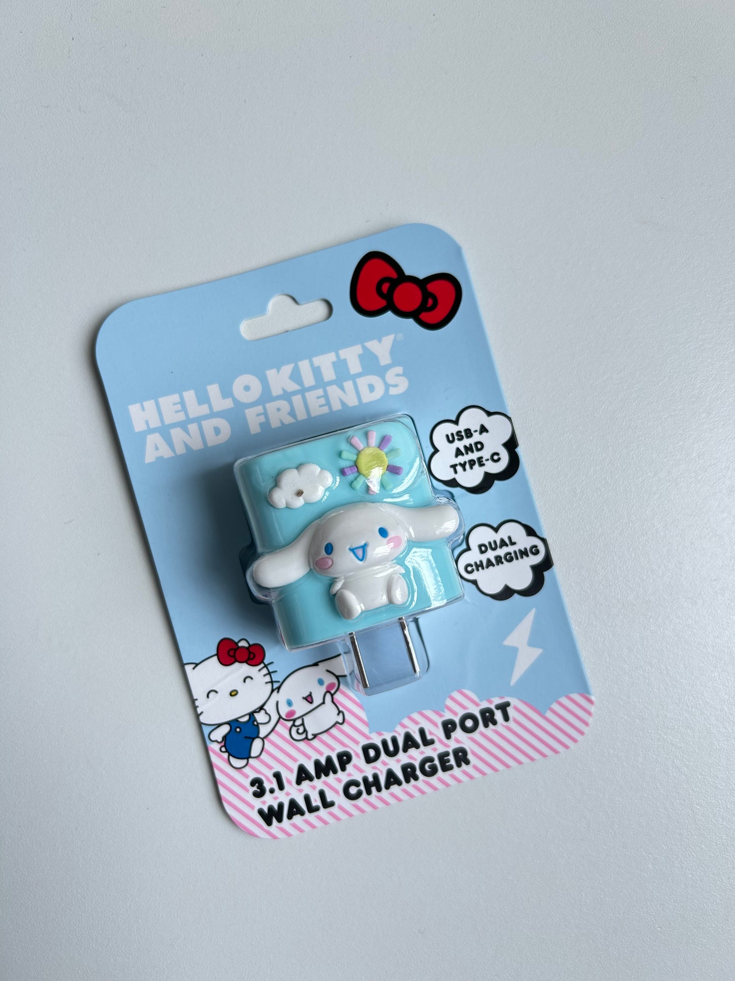 Cargador De Pared Tipo C y USB Cinnamoroll