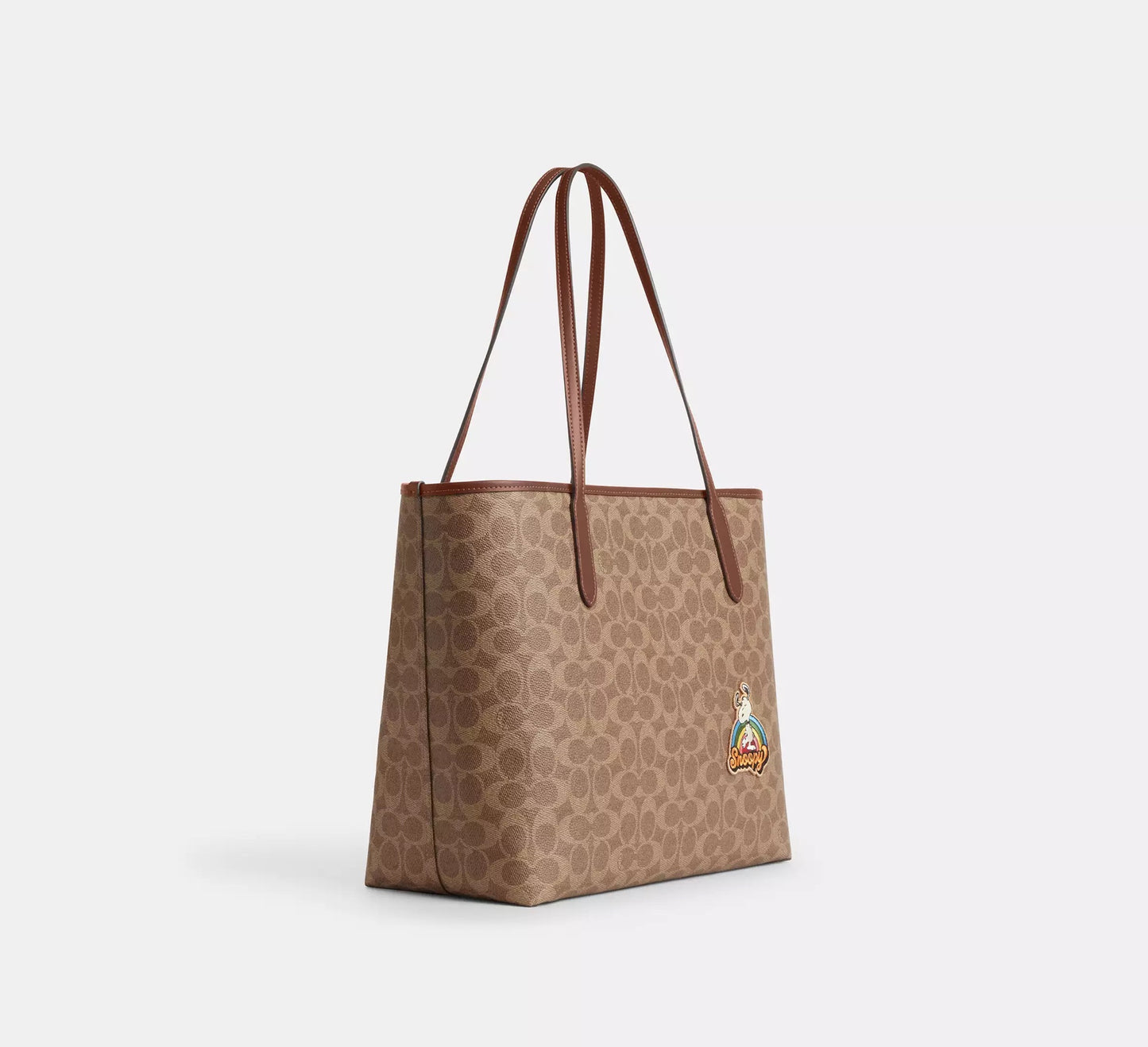 Coach X Peanuts City Tote With Patches ***Preorden***