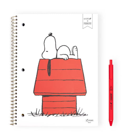 Cuadernillo con pluma Snoopy Yoobi USA