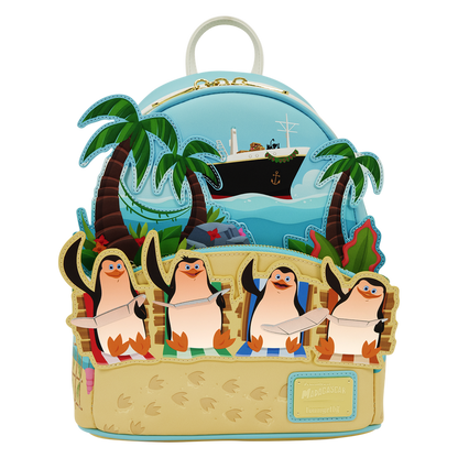 Mini Backpack Loungefly Los Pingüinos de Madagascar ***Preorden***