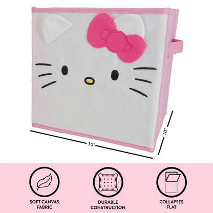 Set de 2 Cubos de Almacenamiento Hello kitty  Blancos y Rosas ***Preorden***
