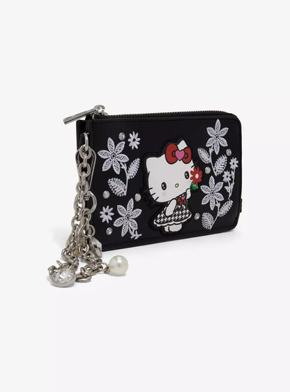 Cartera Hello Kitty Houndstooth Floral ***Preorden***
