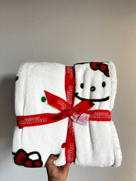 Cobertor Hello Kitty Navideño Twin Size