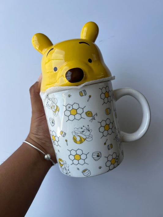 Taza Winnie Pooh con tapa