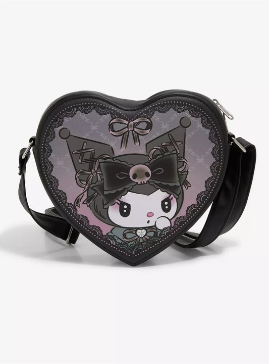 Loungefly Kuromi Lolita Heart Crossbody Bag ***Preorden***