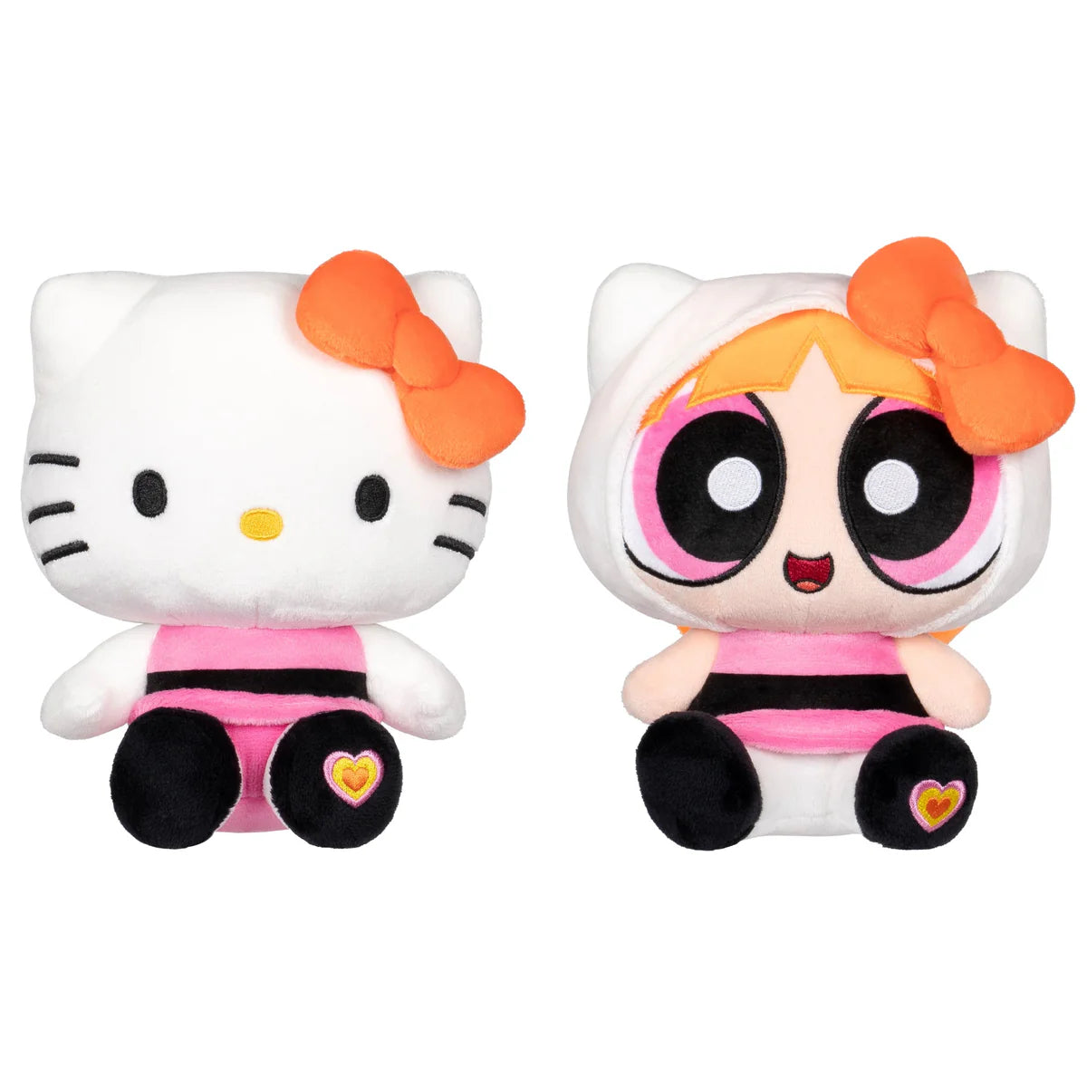 Hello Kitty And Friends X Powerpuff Girls 8” Plush Set Blossom/Hello Kitty  ***Preorden***