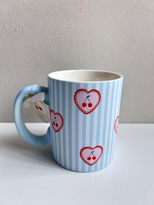 Taza Cerezas Azul