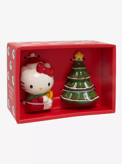 Salero Y Pimentero Hello Kitty y Arbolito de Navidad ***Preorden***