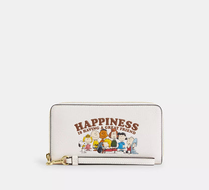 Coach X Peanuts Long Zip Wallet ***Preorden***