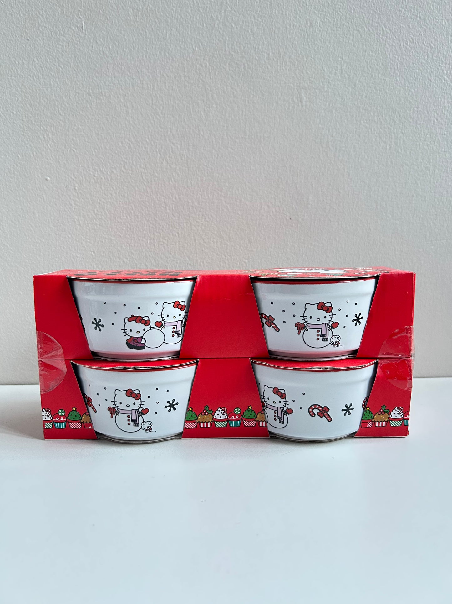 Set de 4 Ramekins Hello Kitty Snowman
