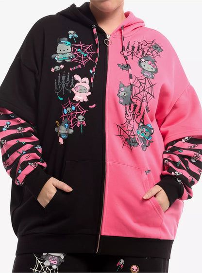 Sudadera Hello y Sus Amigos Halloween Talla Plus ***Preorden***