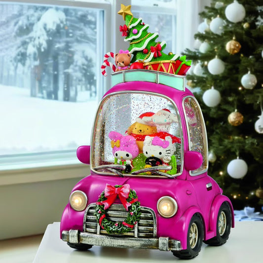 Esfera de Nieve Carrito Hello Kitty Y Sus Amigos ***Preorden***