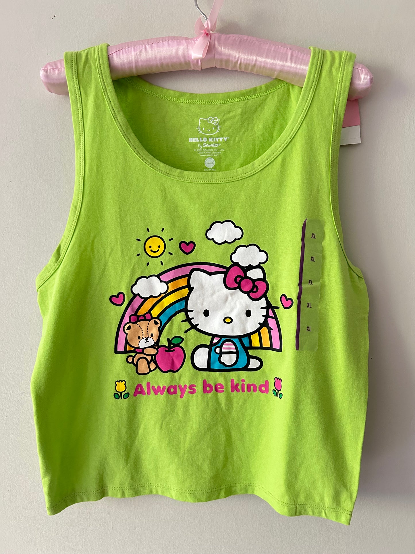 Playera sin Mangas Hello Kitty Arcoíris
