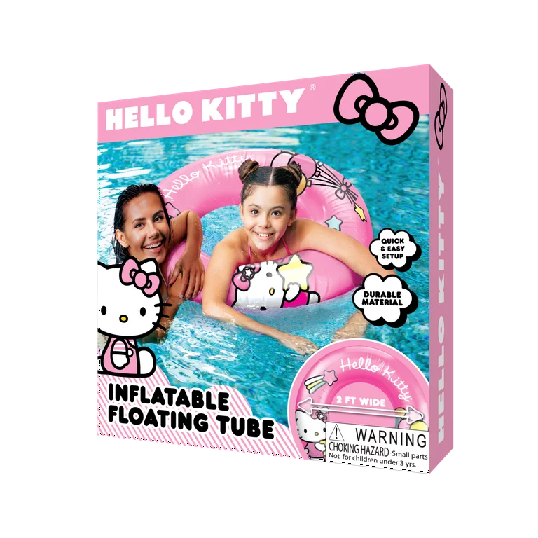 Aro Flotador Diametro 60 cm Aprox   Hello Kitty ***Preorden***