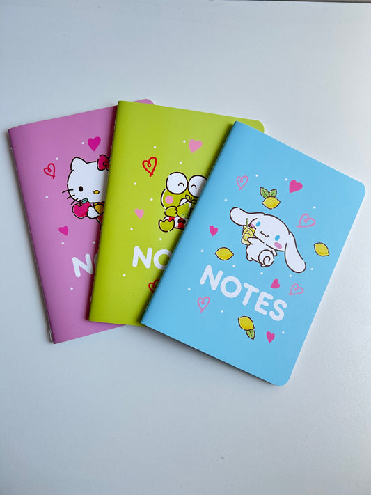Set De 3 Libretas De Notas Sanrio