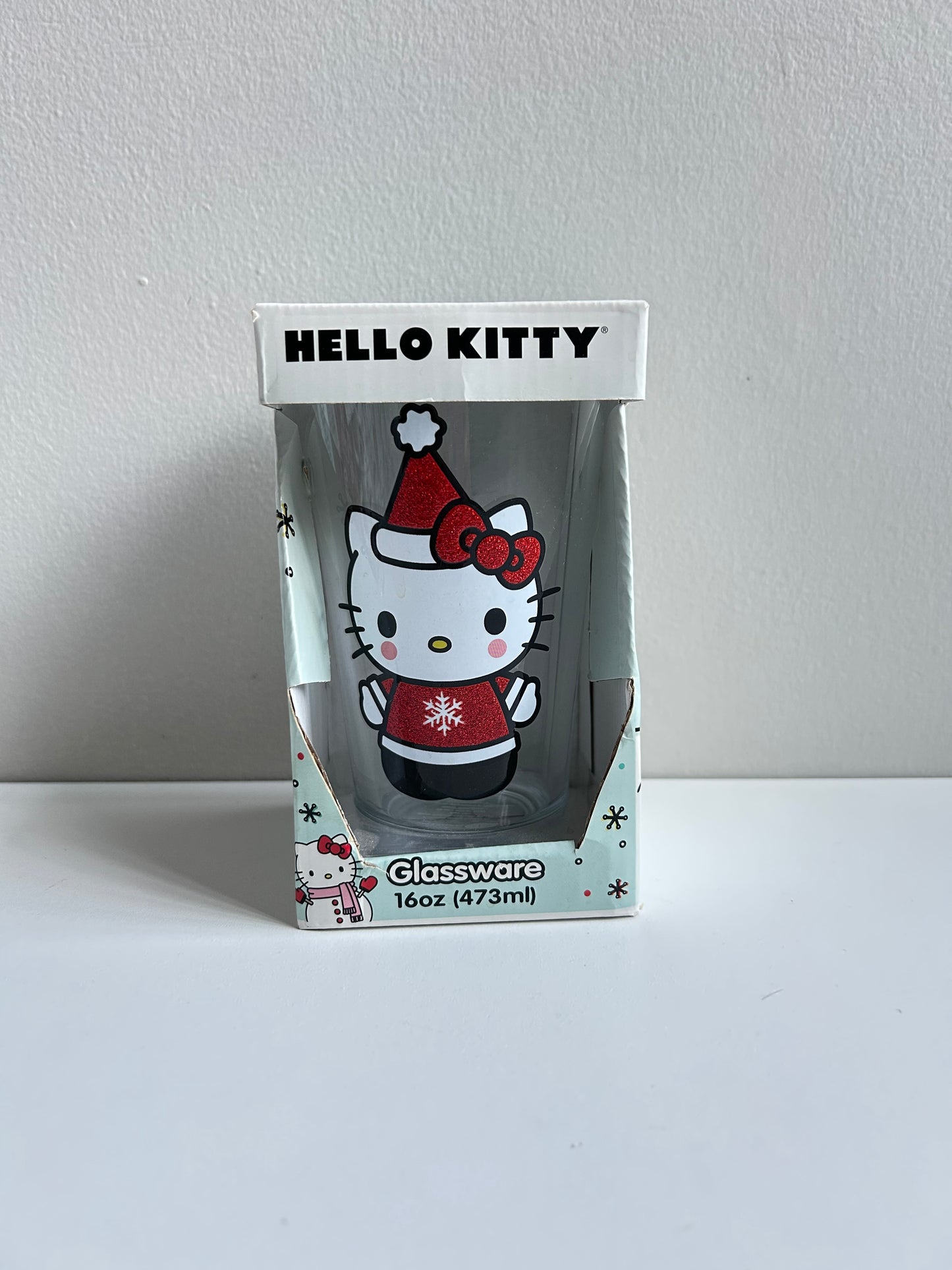 Vaso de Cristal Hello Kitty Santa
