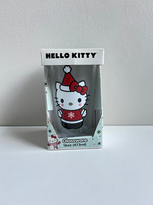 Vaso de Cristal Hello Kitty Santa