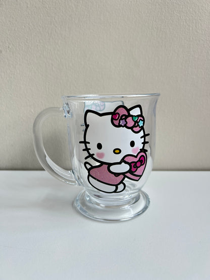 Taza Cristal Hello Kitty