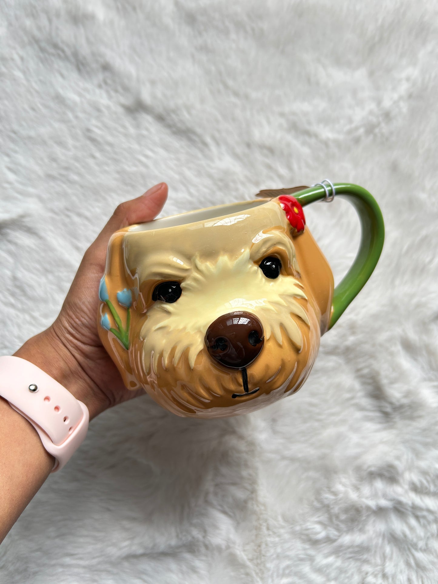 Taza de Perrito 3D Pintada a Mano