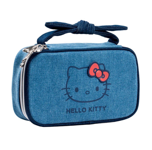Cosmetiquera Larga Hello Kitty Demin Impressions Vanity ***Preorden***