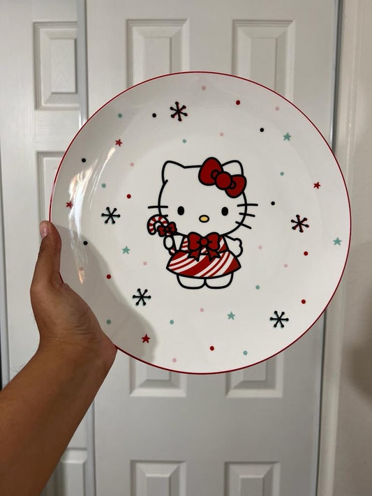 Plato Hello Kitty Navidad