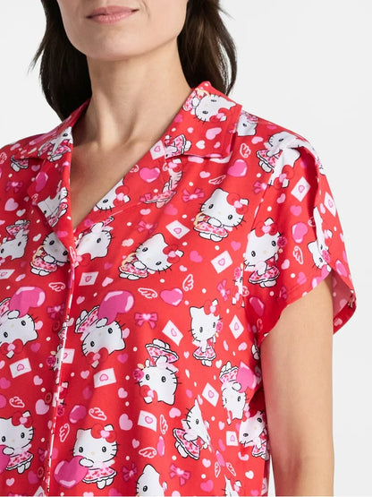 Set de Pijama Hello Kitty San Valentín ***Preorden***