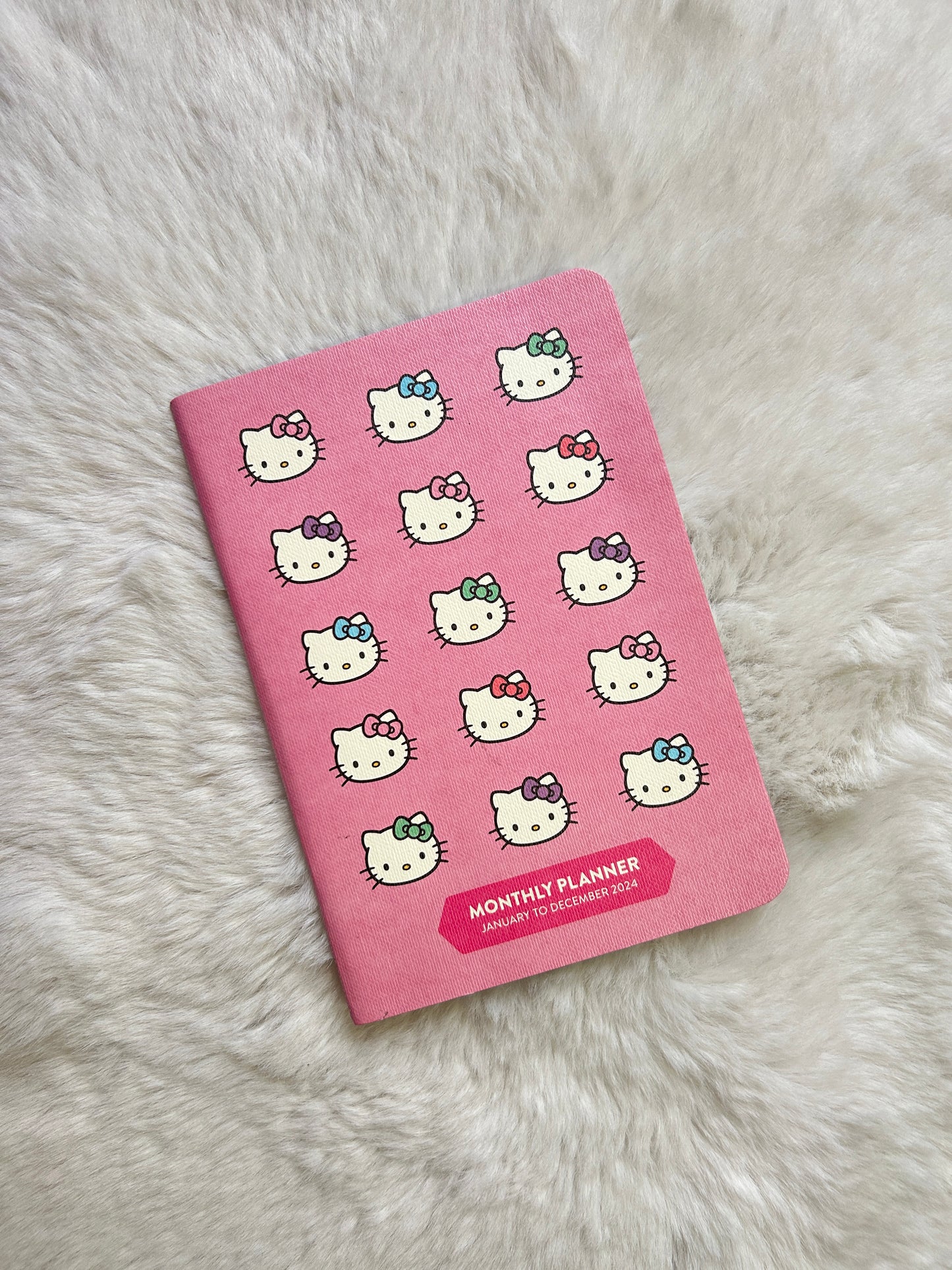 Monthly Planner Hello Kitty Pink