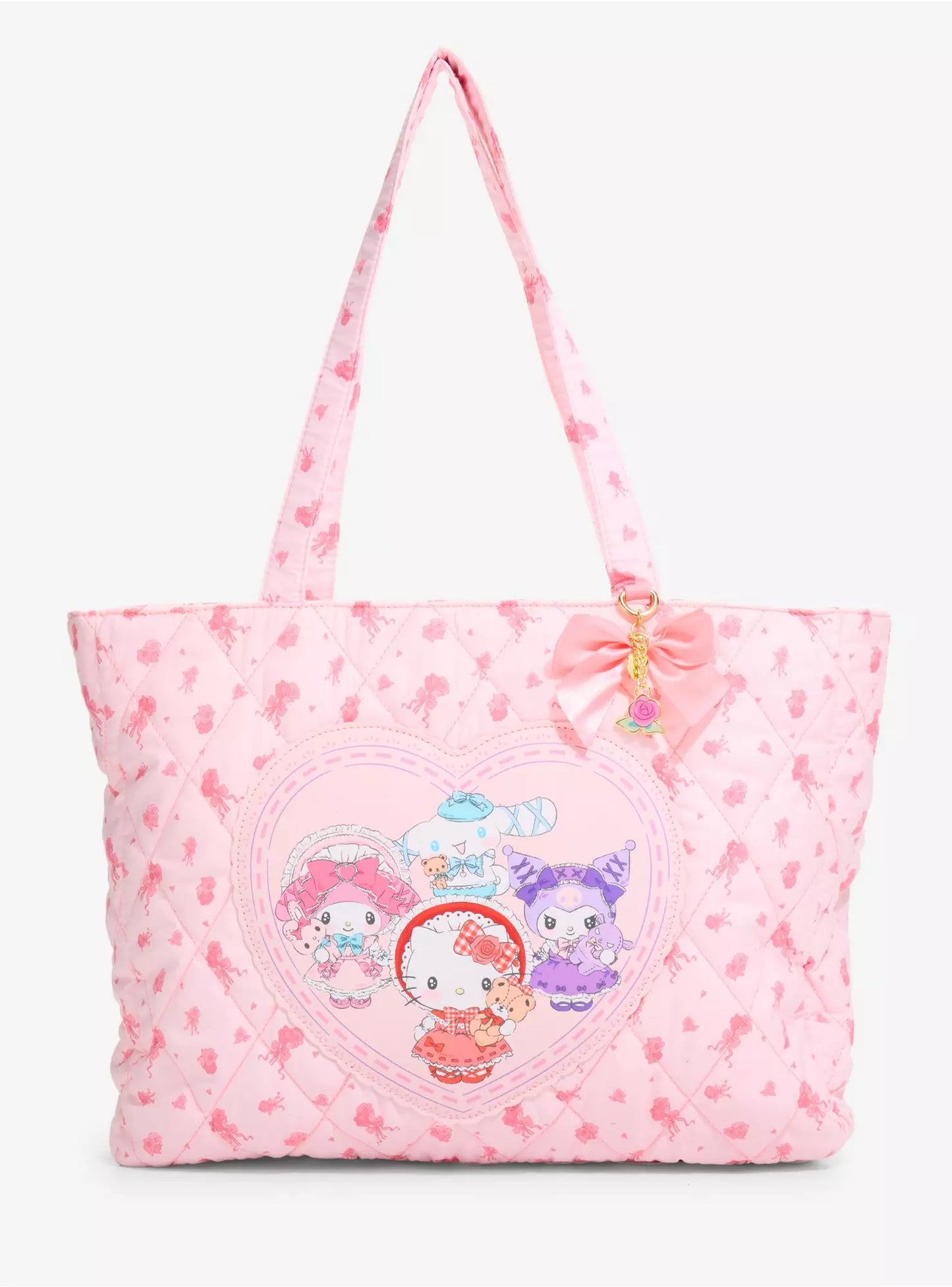 Tote Bag Hello Kitty & Friends Flores Rosas ***Preorden***