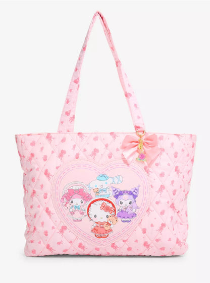 Tote Bag Hello Kitty & Friends Flores Rosas ***Preorden***