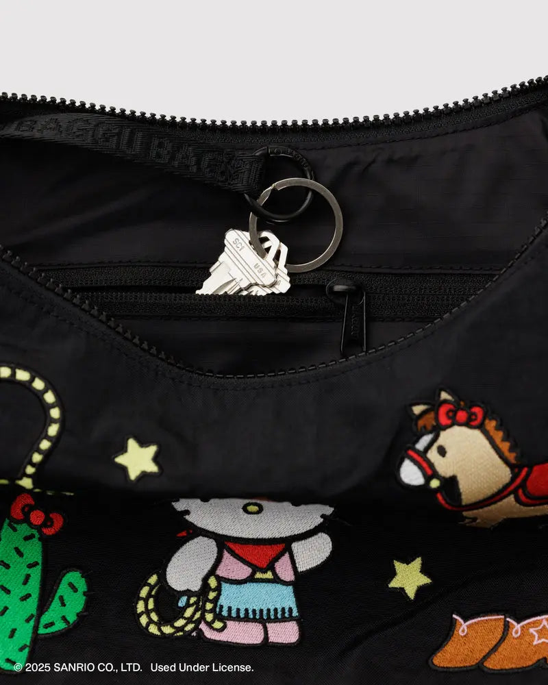 Hello Kitty X Baggu Medium Crescent Bag Western ***Preorden***