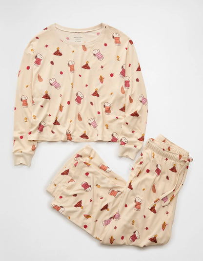Pijama Snoopy Fall American Eagle ***Preorden***