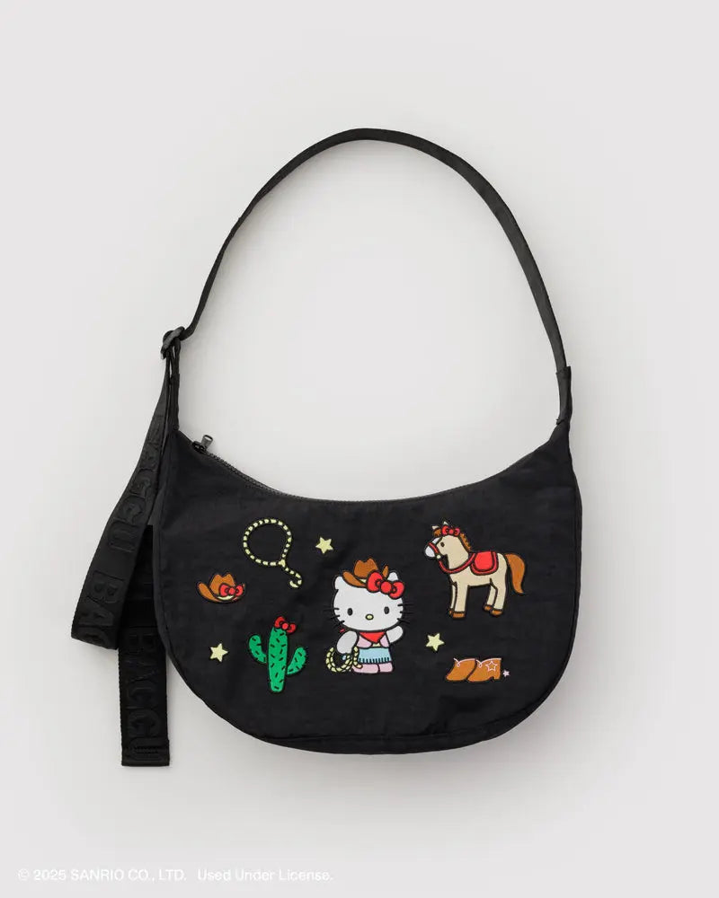 Hello Kitty X Baggu Medium Crescent Bag Western ***Preorden***